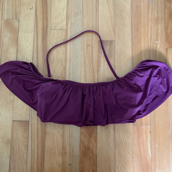 The Bikini Lab-Purple Ruffle Bikini Top - Picture 7 of 8